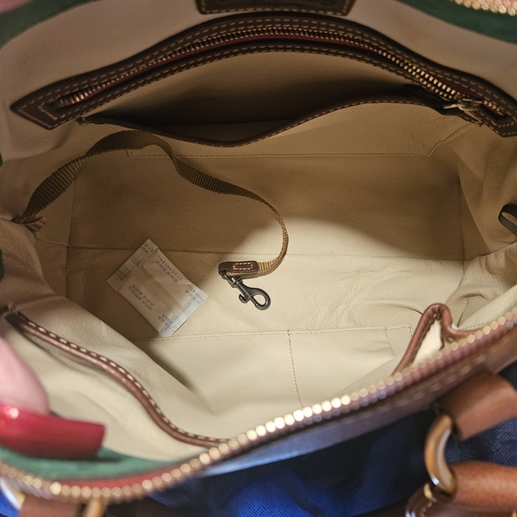 Vintage Dooney & Bourke Tan Leather Satchel - Picture 9 of 15